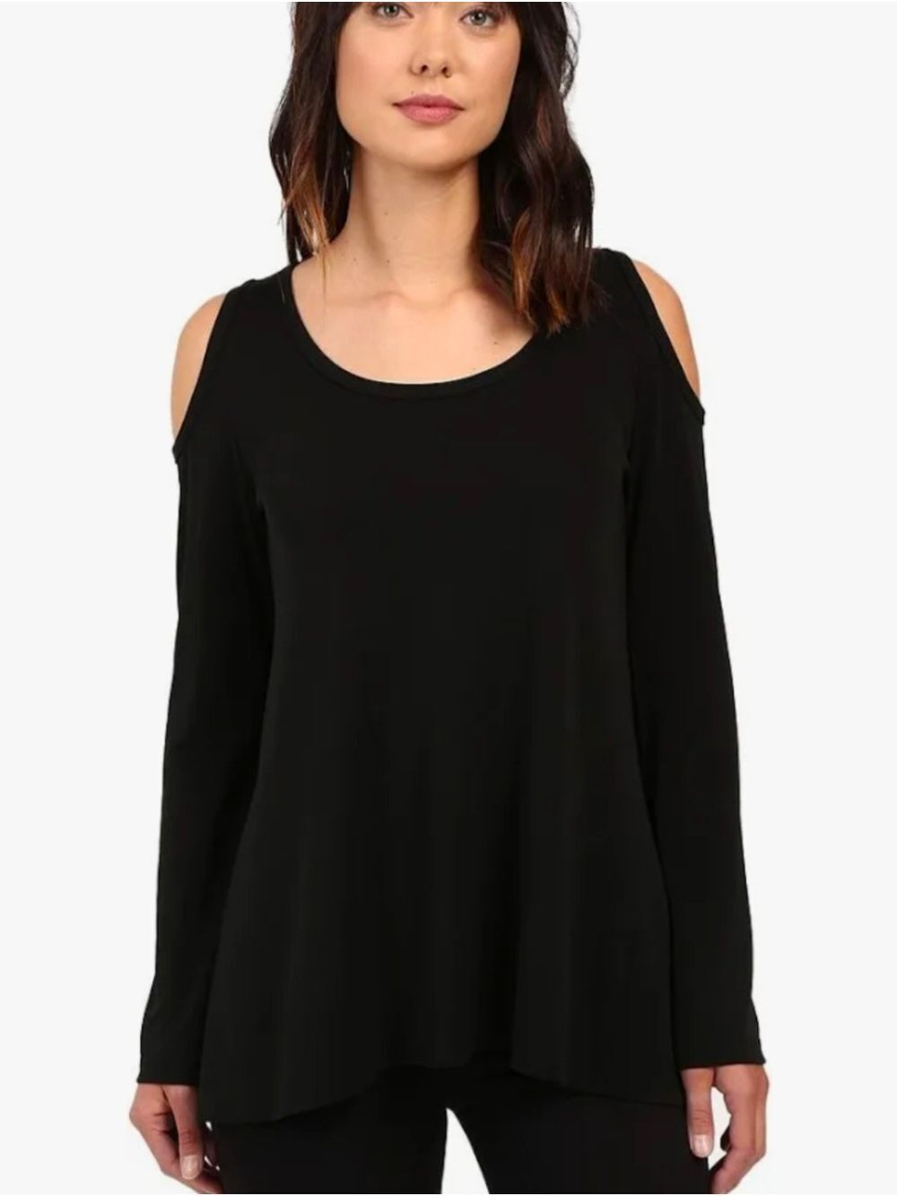 KAREN KANE - black cold shoulder top medium